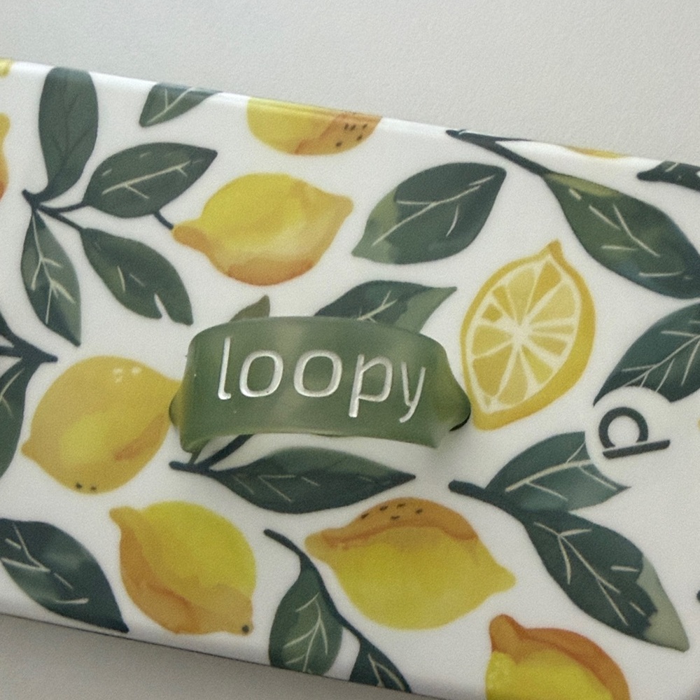 Loopy Case Citrus Leaf Design Phone Case - Yellow and Green - Picture 2 of 3